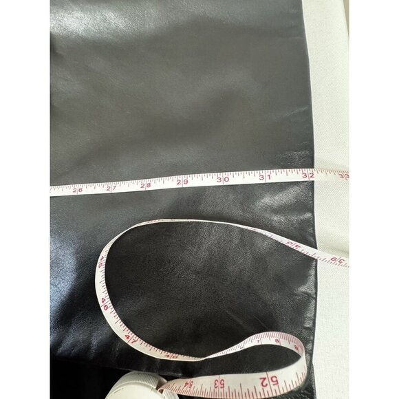 VTG Brooks Brothers Y2K Mens Black Leather Blazer M Old Money Quiet Luxury Layer - Picture 14 of 16